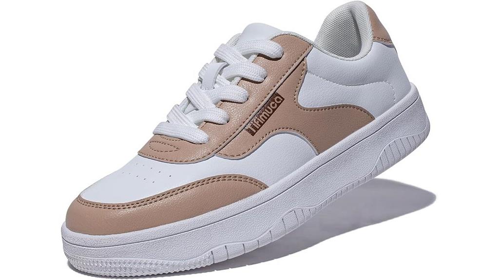 vegan leather casual sneakers