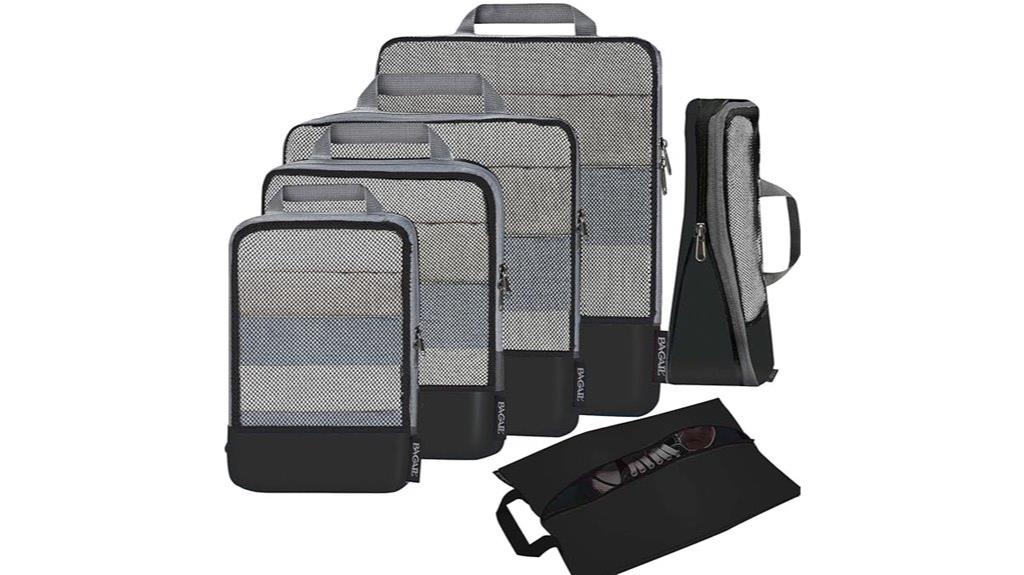 versatile travel packing cubes