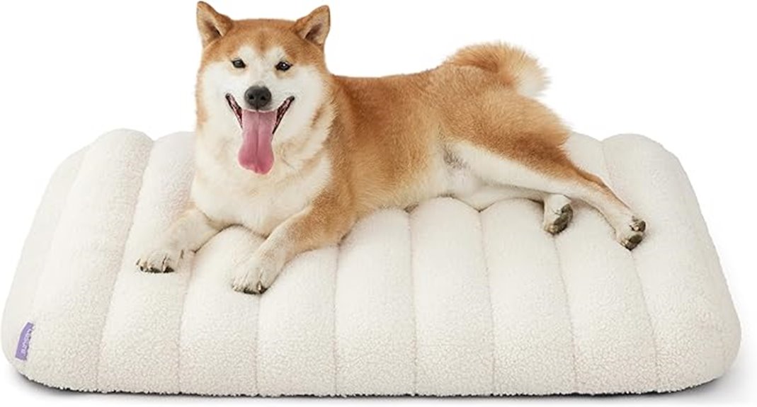 waterproof medium fuzzy dog bed