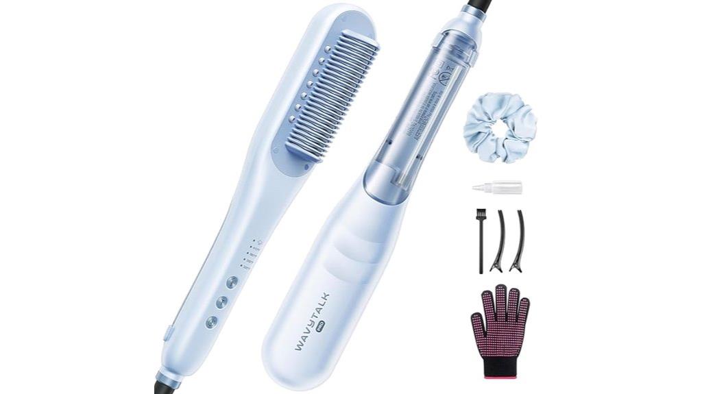 wavy steam hair straightener