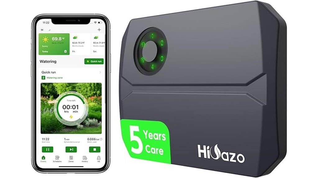 wifi enabled 4 zone sprinkler