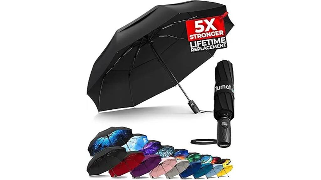 windproof compact folding umbrella