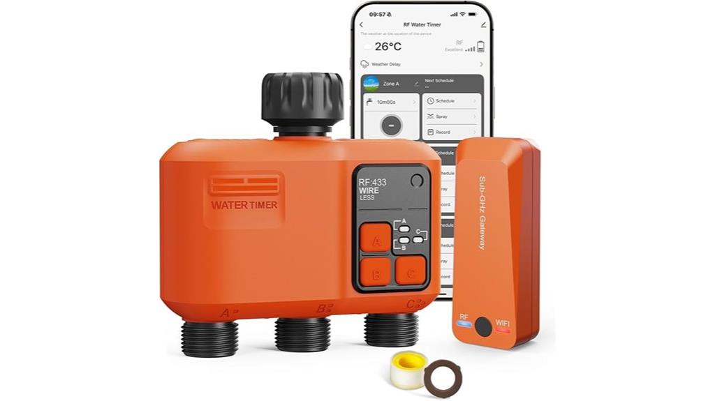 wireless multi zone sprinkler controller