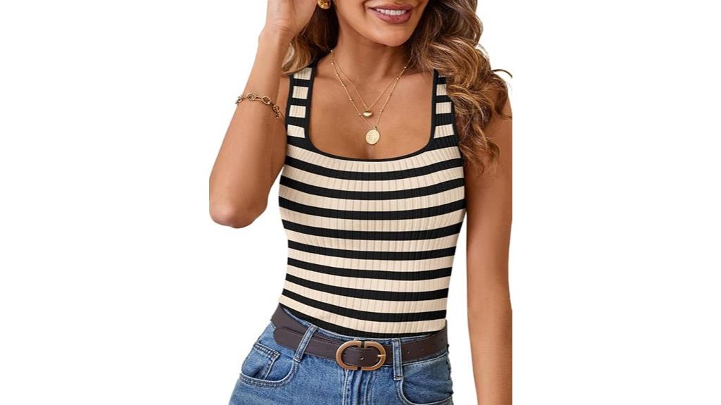 women s ribbed knit tank