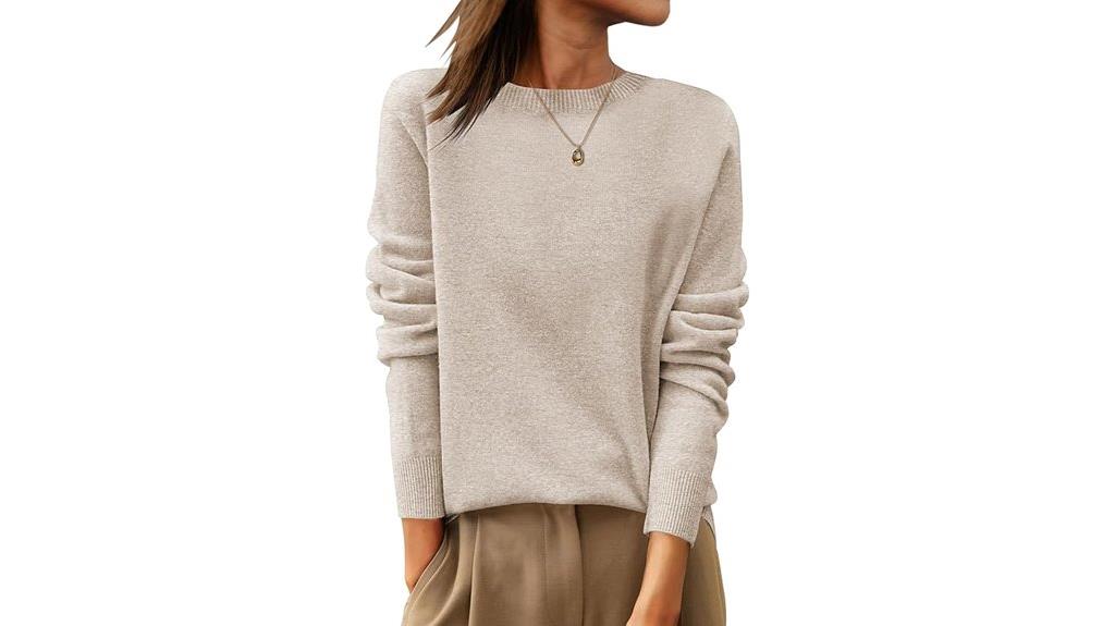 wool crewneck casual sweater