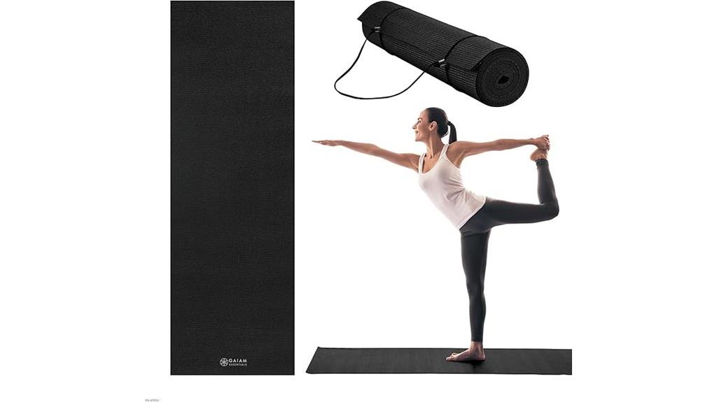 yoga mat with strap