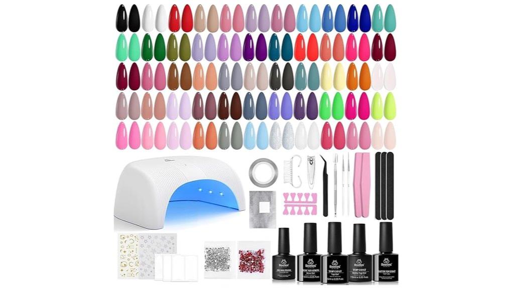 complete nail kit with uv