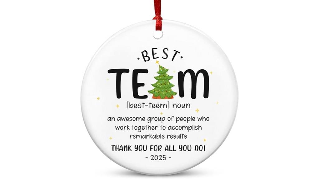festive coworker gift ornaments