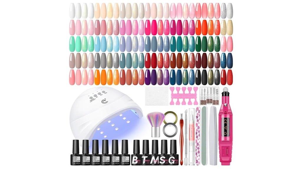gel nail kit includes uv light