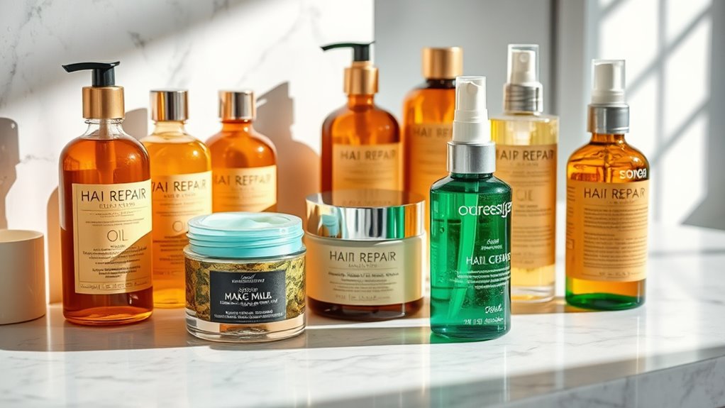 hair repair product selection