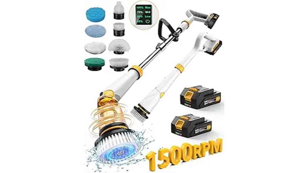 rechargeable dual battery scrubber
