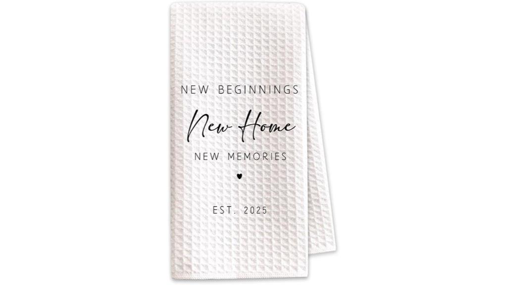single housewarming kitchen towel