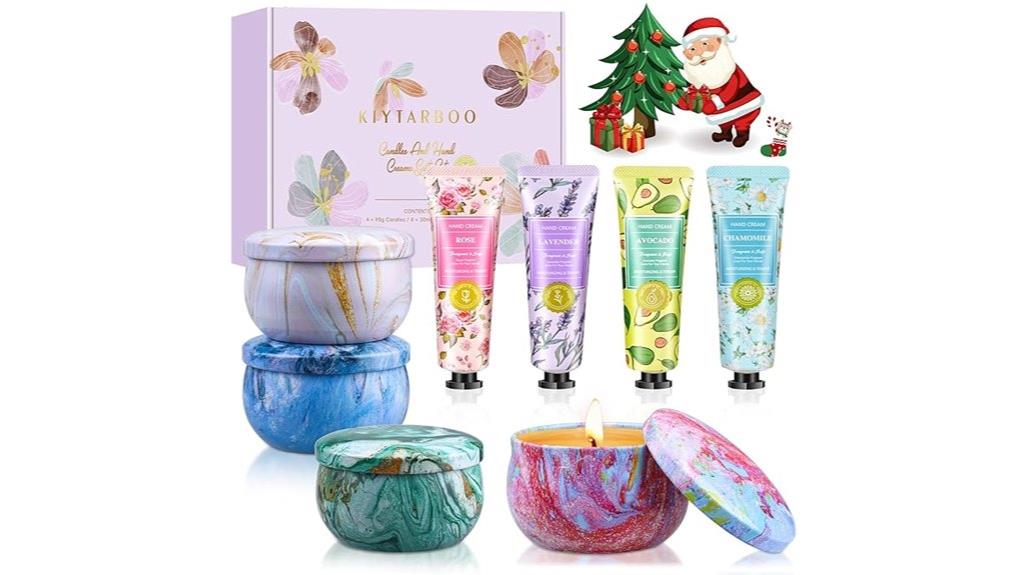 spa candle cream set