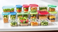 top glass food storage