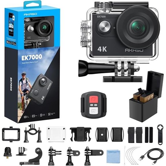 AKASO EK7000 4K Action Camera with Accessories