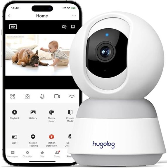 Hugolog 4K 8MP Indoor Security Camera with AI