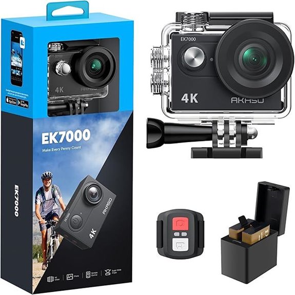 AKASO EK7000 4K Action Camera with Waterproof & Remote