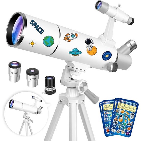 Hawkko 80mm Telescope for Adults & Kids