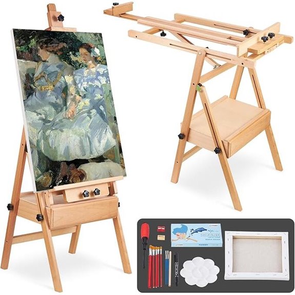 YOKUGO H Frame Artist Easel with Storage