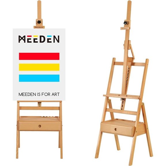 MEEDEN Adjustable Studio Easel with Storage Drawer