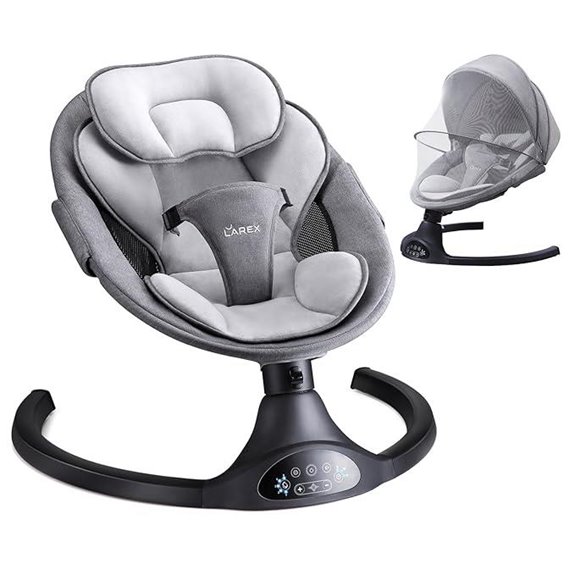 LAREX Baby Swing with Remote Bluetooth & Melodies