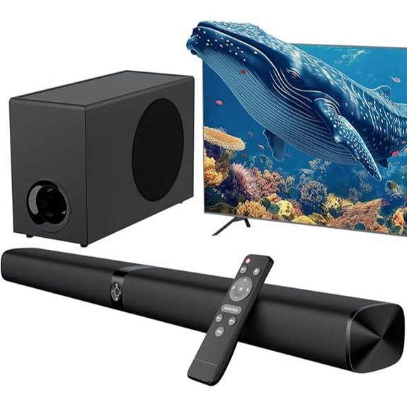 Sound Bar with Subwoofer Bluetooth & Deep Bass
