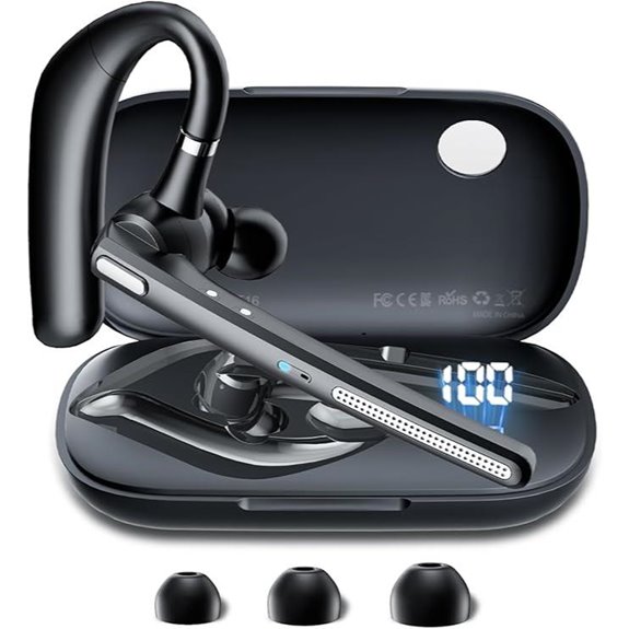 Wireless Bluetooth Headset V5.3 with Charging Case