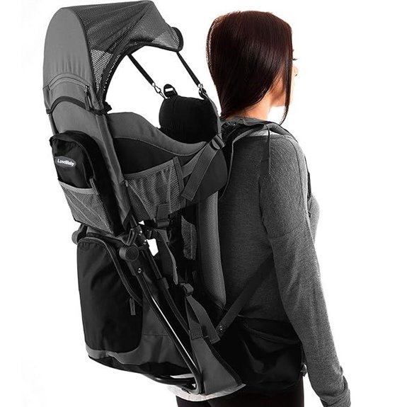 Hiking Baby Carrier Backpack with Hood and Accessories