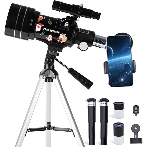 FREE SOLDIER Kids Telescope 70mm Aperture with Remote