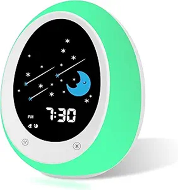 Kids Alarm Clock with Sun Moon & Night Light