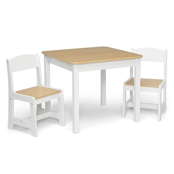 Delta Children MySize Kids Wood Table & Chairs Set