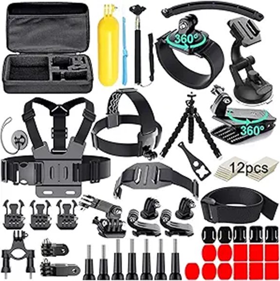 61-in-1 Action Camera Accessories Kit for GoPro and More