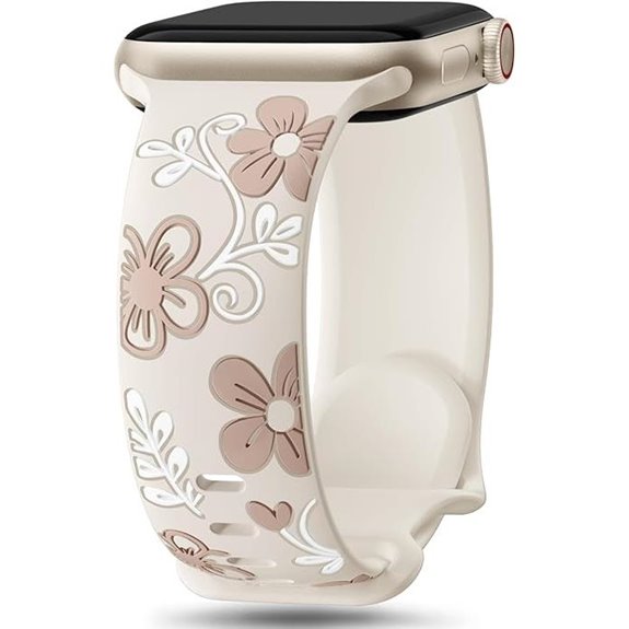 Witzon Floral Silicone Band for Apple Watch