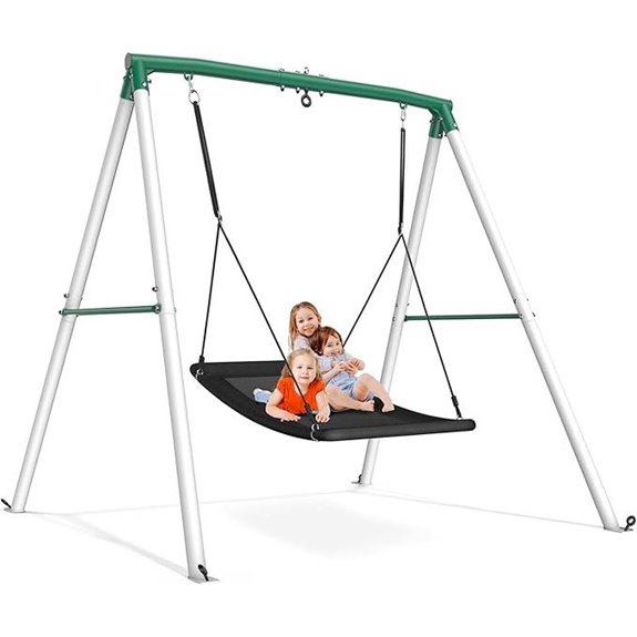 Trekassy Heavy Duty A-Frame Swing Set for Outdoors