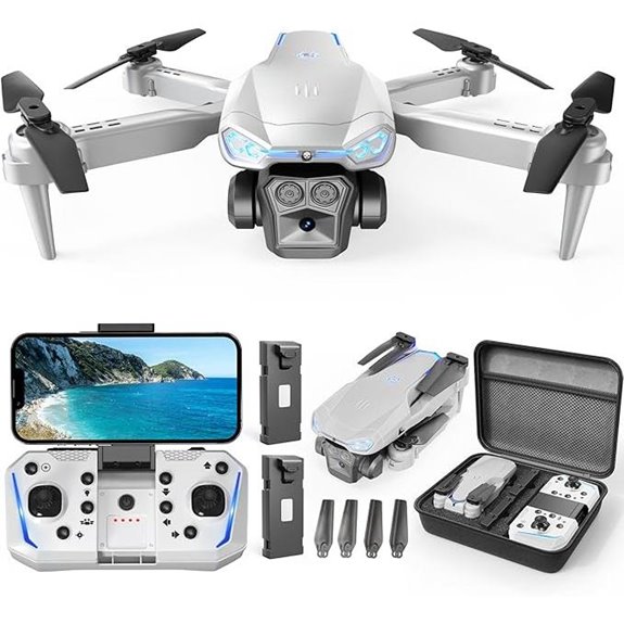 1080P HD Foldable Camera Drone with 2 Batteries