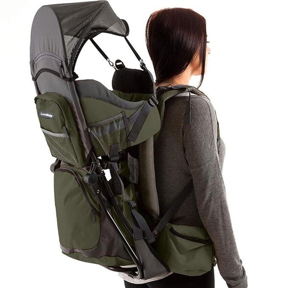 Hiking Baby Carrier Backpack with Rain Hood and Accessories