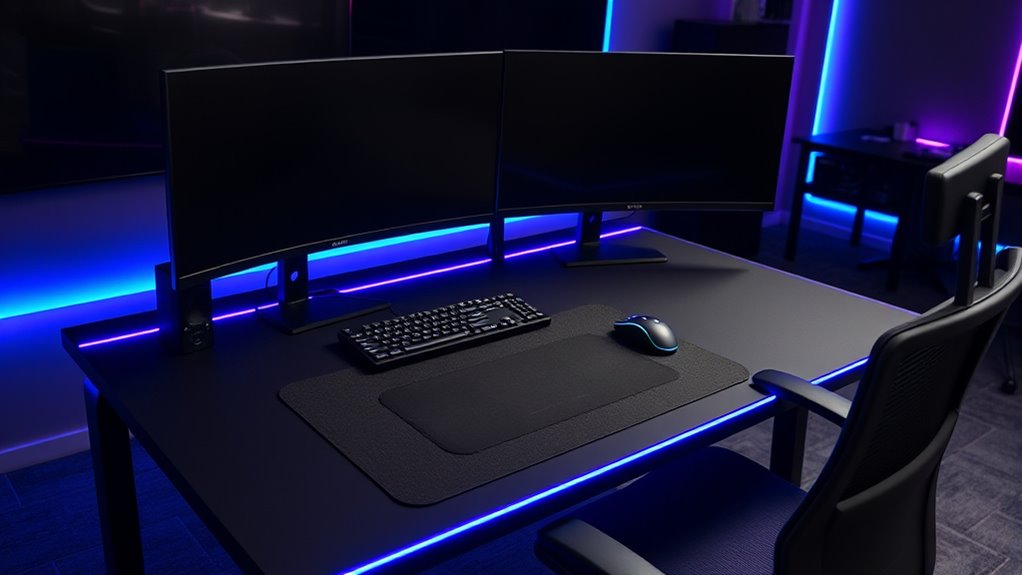 key gaming desk features