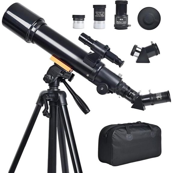 Beginner & Kids Telescope 70mm/500mm Refractor with Remote