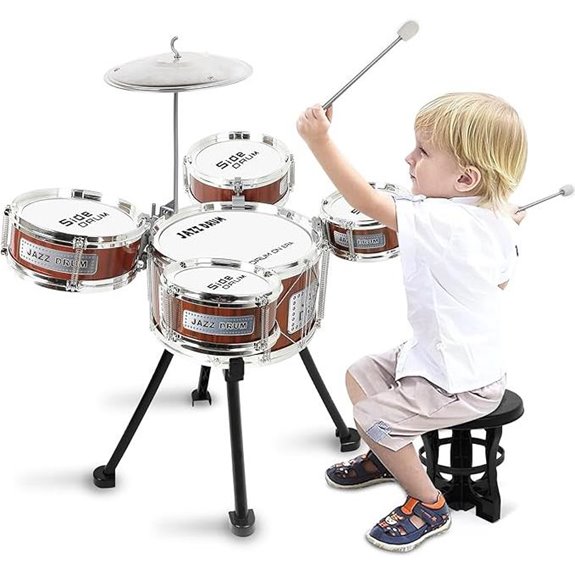 Toddler 8-Piece Drum Set for Kids Ages 1-7