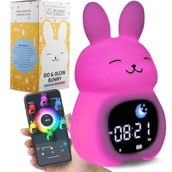 Bumble & Bright Kids Alarm Clock with App Control