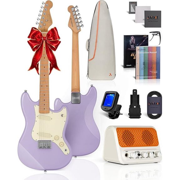 AKLOT 36-inch Kids Electric Guitar Kit (Lavender)