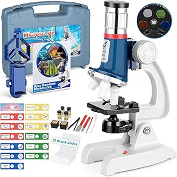 58-Piece Kids Microscope Kit with LED Light