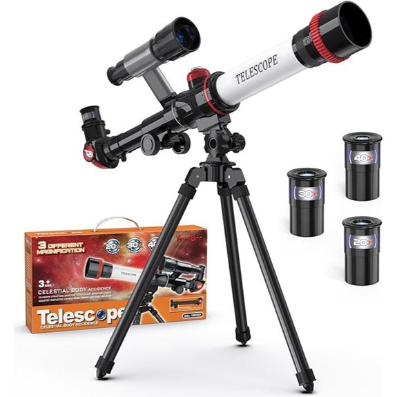 ToyerBee Kids Telescope with 3 Eyepieces and Compass