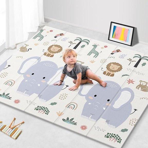 Extra Large Baby Play Mat for Tummy Time