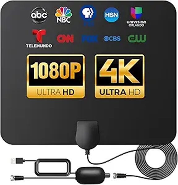 Indoor TV Antenna 900 Miles 4K Signal Amplifier