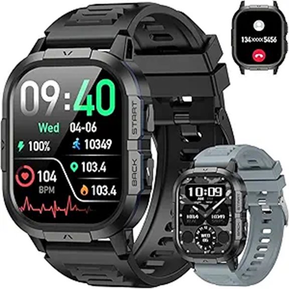 Smart Watch for Men Fitness Tracker with Call Function