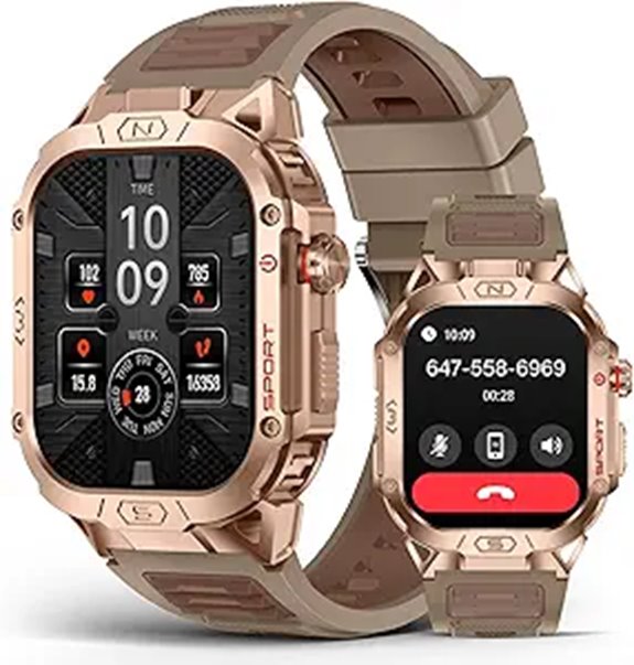 SOUYIE Military Smart Watch with Health & Fitness Features