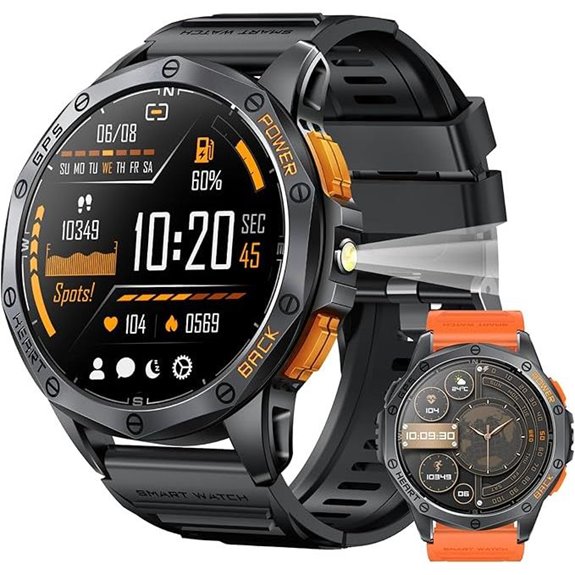 Military Smart Watch with GPS and Sport Modes