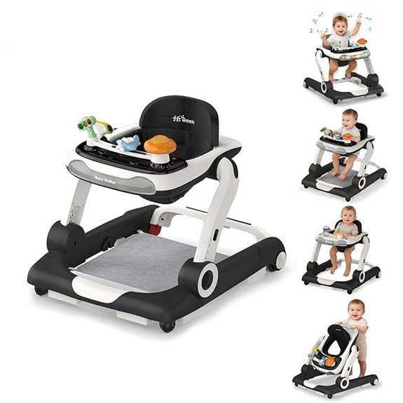 Baby Walker 5-in-1 with Lights & Adjustable Speed