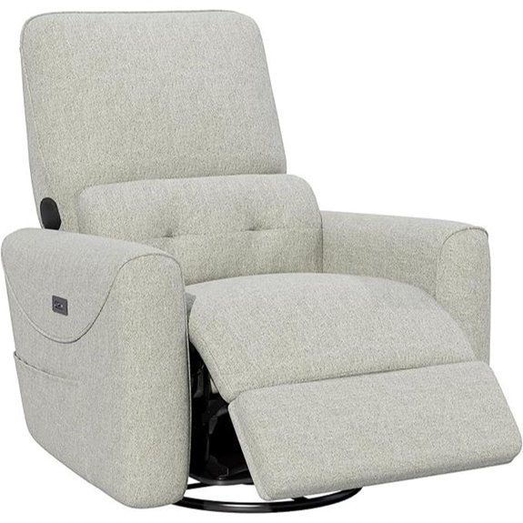 KINGYES Nursery Glider Chair with Bluetooth & USB-C